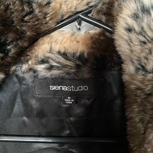 Siena Studios Fur Vest NWOT, rabbit fur vest